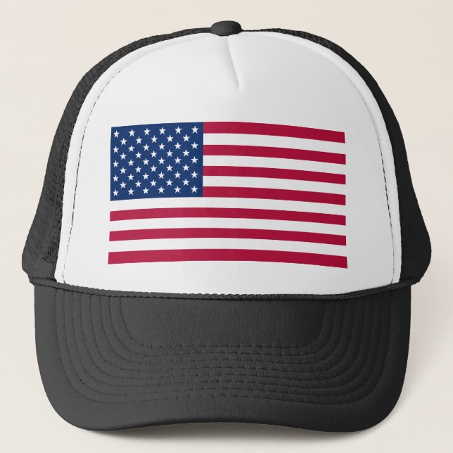 The United States Of America Flag Trucker Hat (Front)