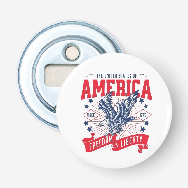 The United States of America - Freedom & Liberty Bottle Opener (Front)