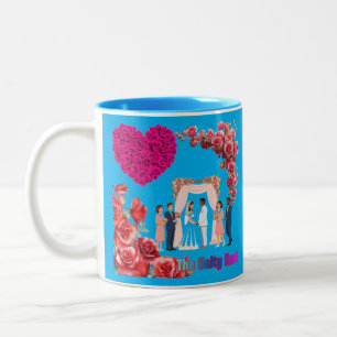 The Unity Knot azure Two-Tone Coffee Mug