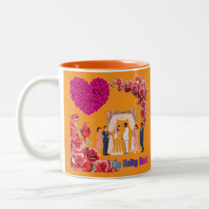 The Unity Knot orange Two-Tone Coffee Mug