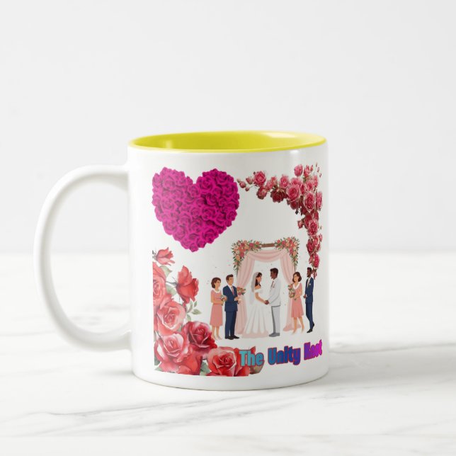 The Unity Knot white Two-Tone Coffee Mug (Left)