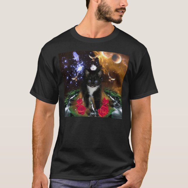The Universal Consciousness is a Fierce Kitty T-Shirt (Front)
