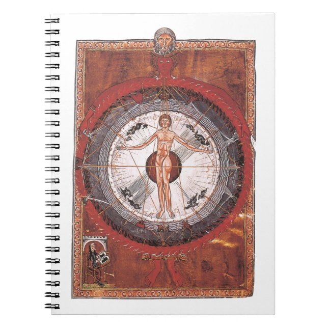 The Universal Man - Hildegard von Bingen Notebook (Front)