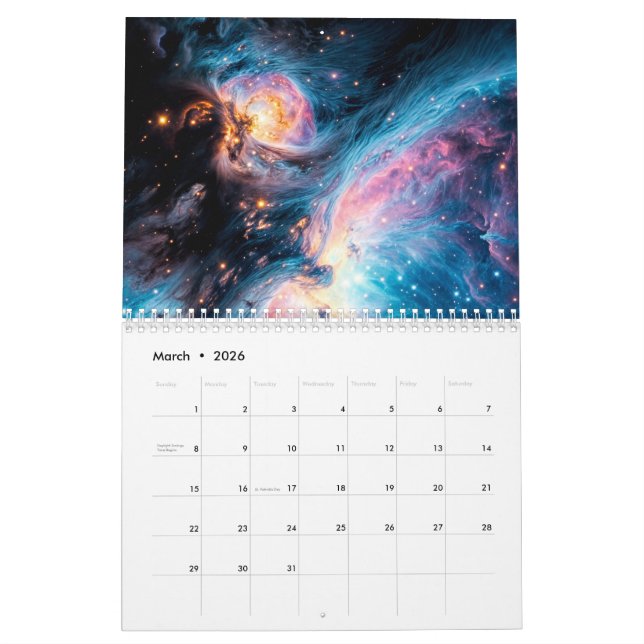 The universe calendar (Mar 2026)