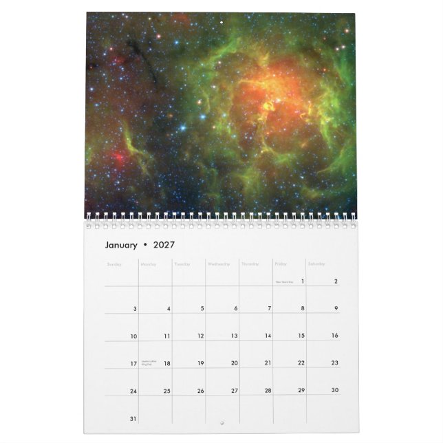The Universe Calendar (Jan 2027)