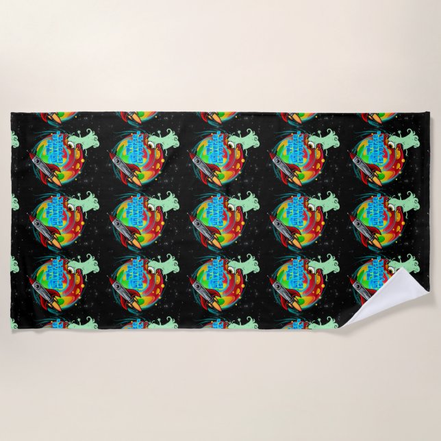 THE UNIVERSE IS YOURS BEACH TOWEL (Front)