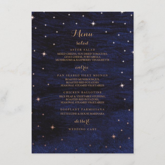 The Universe / Menu (Front)