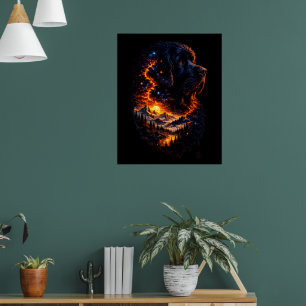 The Universe Within a Newf Poster