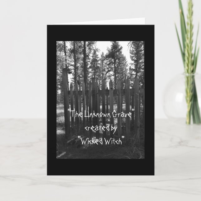 "The Unknown Grave" Card (Front)