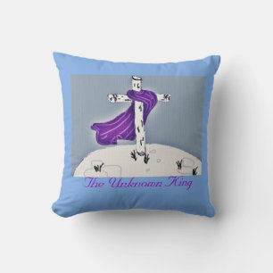 The Unknown King Throw Pillow