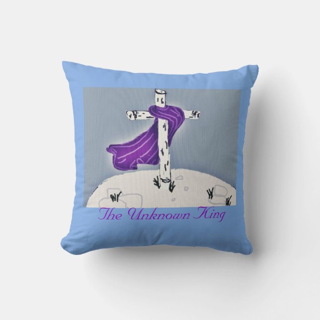 The Unknown King   Throw Pillow (Front)