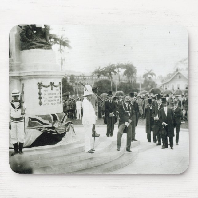 The unveiling of the War Memorial Mouse Pad (Front)