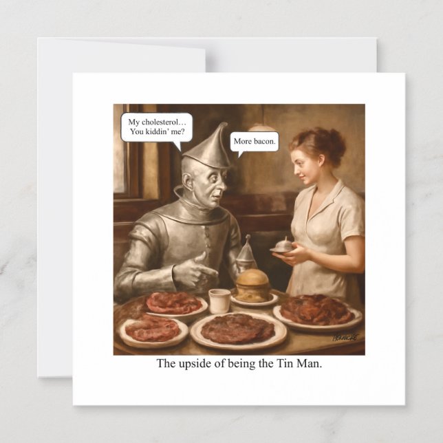 The upside of being the Tin Man Magnetic Invitation (Front)