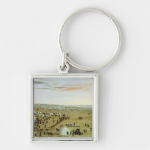 The Uruguaiana Camp, Rio Grande, Brazil, 1865 (oil Keychain