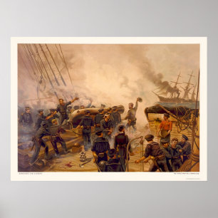 The USS Kearsarge Sinks the CSS Alabama in 1864 Poster