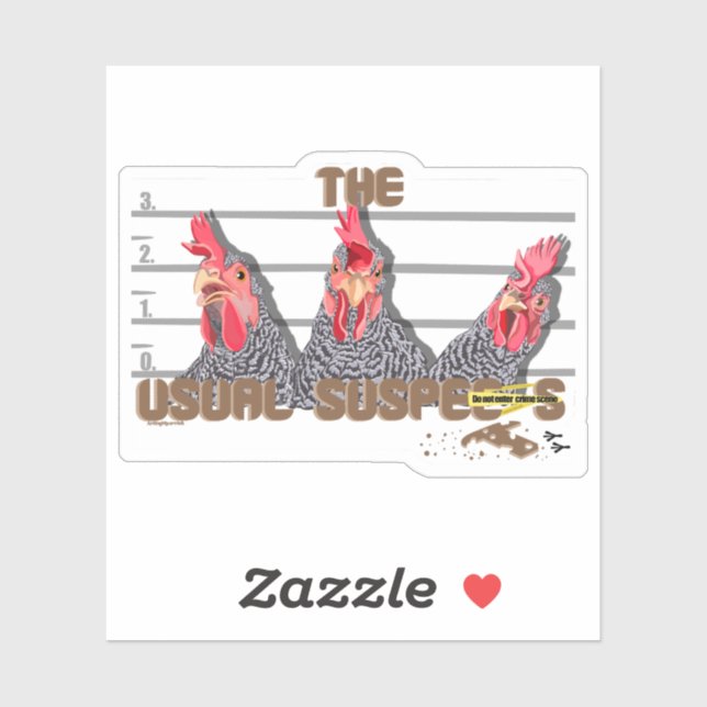 The usual CHICKEN suspects—Barred Rock Hens (Sheet)