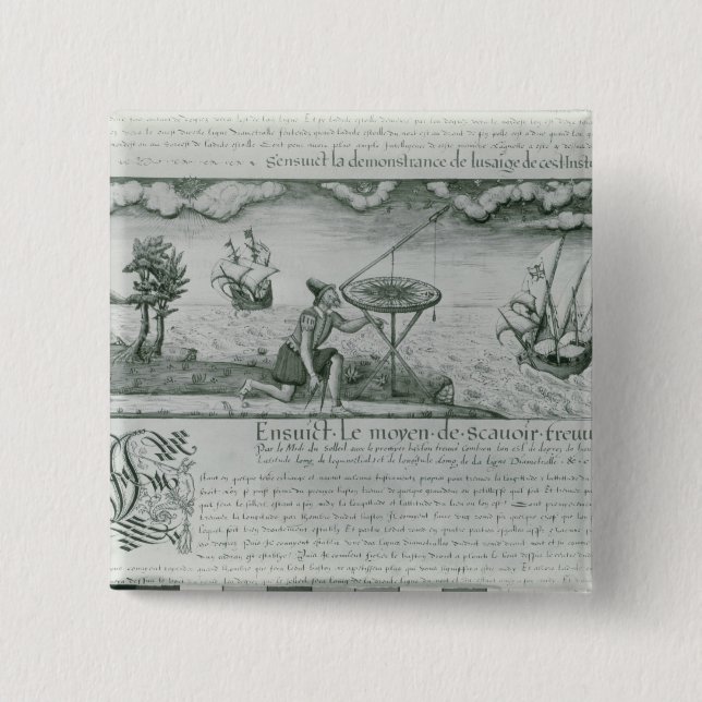 The Utilisation of the Sextant 2 Inch Square Button (Front)