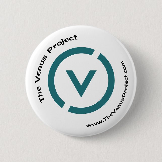 The V 2 Inch Round Button (Front)