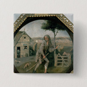 The Vagabond/The Prodigal Son, c.1510 2 Inch Square Button