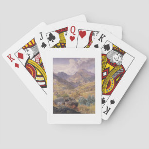 The Val d'Aosta, 1858 (oil on canvas) Playing Cards