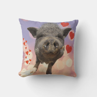 The ValenSwines Day Phill-ow !! Throw Pillow