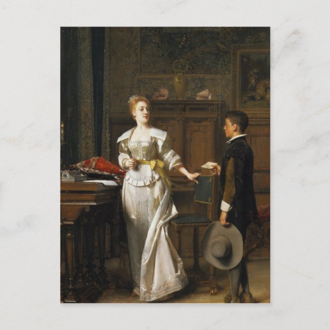 The Valentine Letter Holiday Postcard (Front)