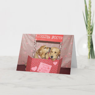 The Valentine's Day Golden Kissing Booth Holiday Card