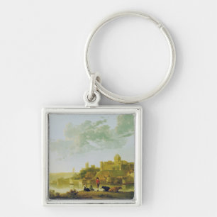 The Valkhof at Nijmegen by Aelbert Cuyp Keychain