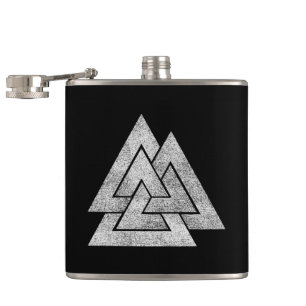 The Valknut Norse Viking Design Hip Flask