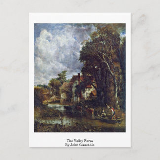 The Valley Farm By John Constable Postcard