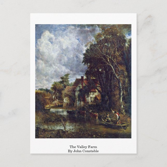 The Valley Farm By John Constable Postcard (Front)