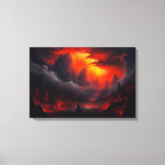 The Valley of Death - Fantasy Art Canvas Print (Front)