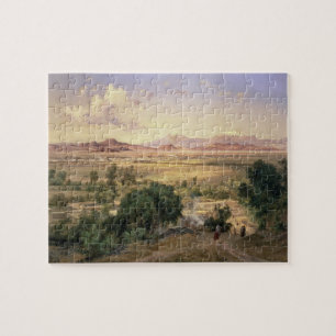 The Valley of Mexico from the Low Ridge of Tacubay Jigsaw Puzzle