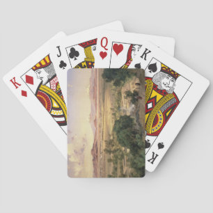 The Valley of Mexico from the Low Ridge of Tacubay Playing Cards