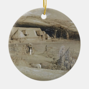 The Valley of Vision (brush, ink wash, bodycolour Ceramic Ornament