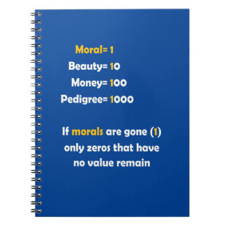 The Value of Morals in Life Notebook