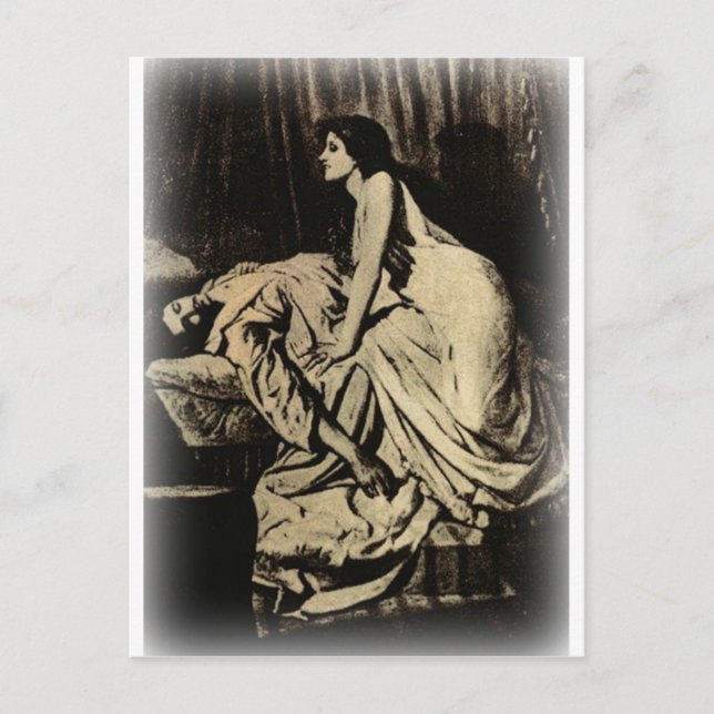 The Vampire by Burne-Jones 1897 Postcard (Front)