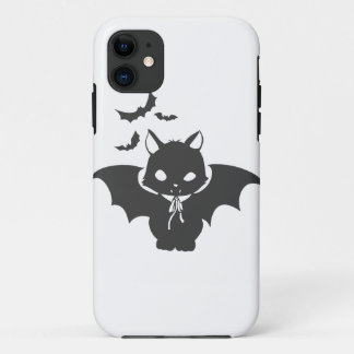 The vampire cat have canine - Choose back color iPhone 11 Case