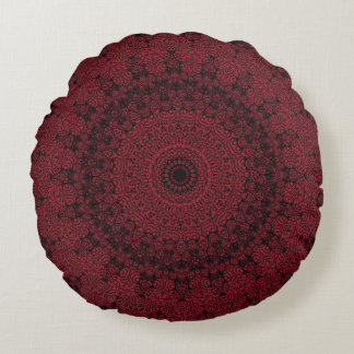The Vampire Mandala Round Pillow