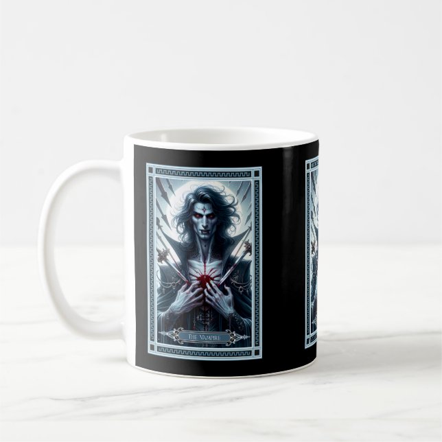 The Vampire Tarot Card Coffee Mug (Left)