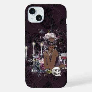 The Vampiress   Moody Gothic Vampy Glam Dark Skin iPhone 15 Plus Case