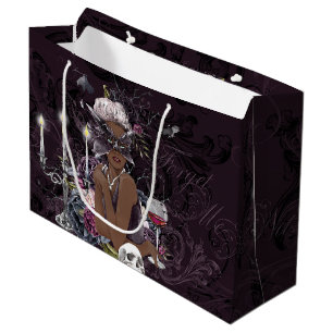 The Vampiress   Moody Gothic Vampy Glam Dark Skin Large Gift Bag