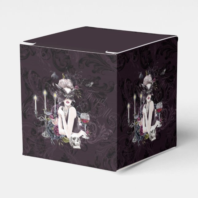 The Vampiress | Moody Gothic Vampy Glam Pale Skin Favor Box (Front Side)
