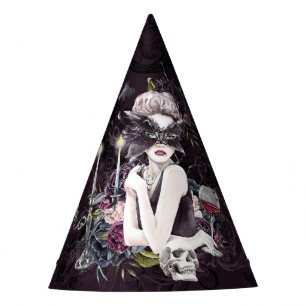 The Vampiress   Moody Gothic Vampy Glam Pale Skin Party Hat