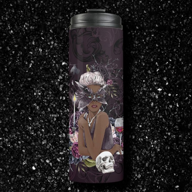 The Vampiress | Moody Gothic Vampy Glam Pale Skin Thermal Tumbler (Creator Uploaded)