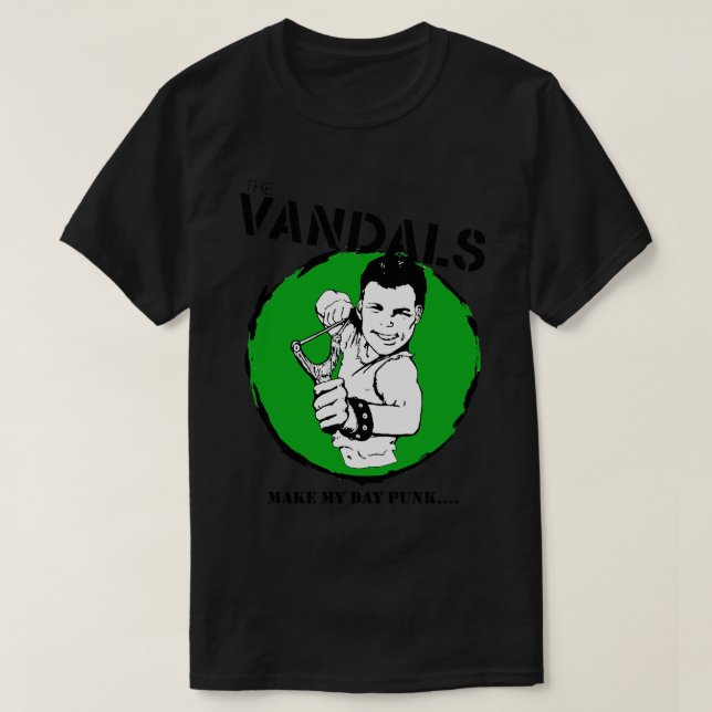 The Vandals Make My Day Punk Rock FanArt Design T-Shirt (Design Front)