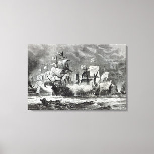 The Vanguard, under Sir William Winter Canvas Print