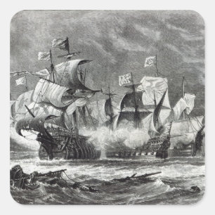 The Vanguard, under Sir William Winter Square Sticker