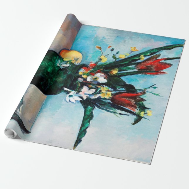 The Vase of Tulips, Paul Cezanne Wrapping Paper (Unrolled)