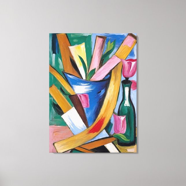 The Vase That Speaks in Light Panel #2 Canvas Print (Front)